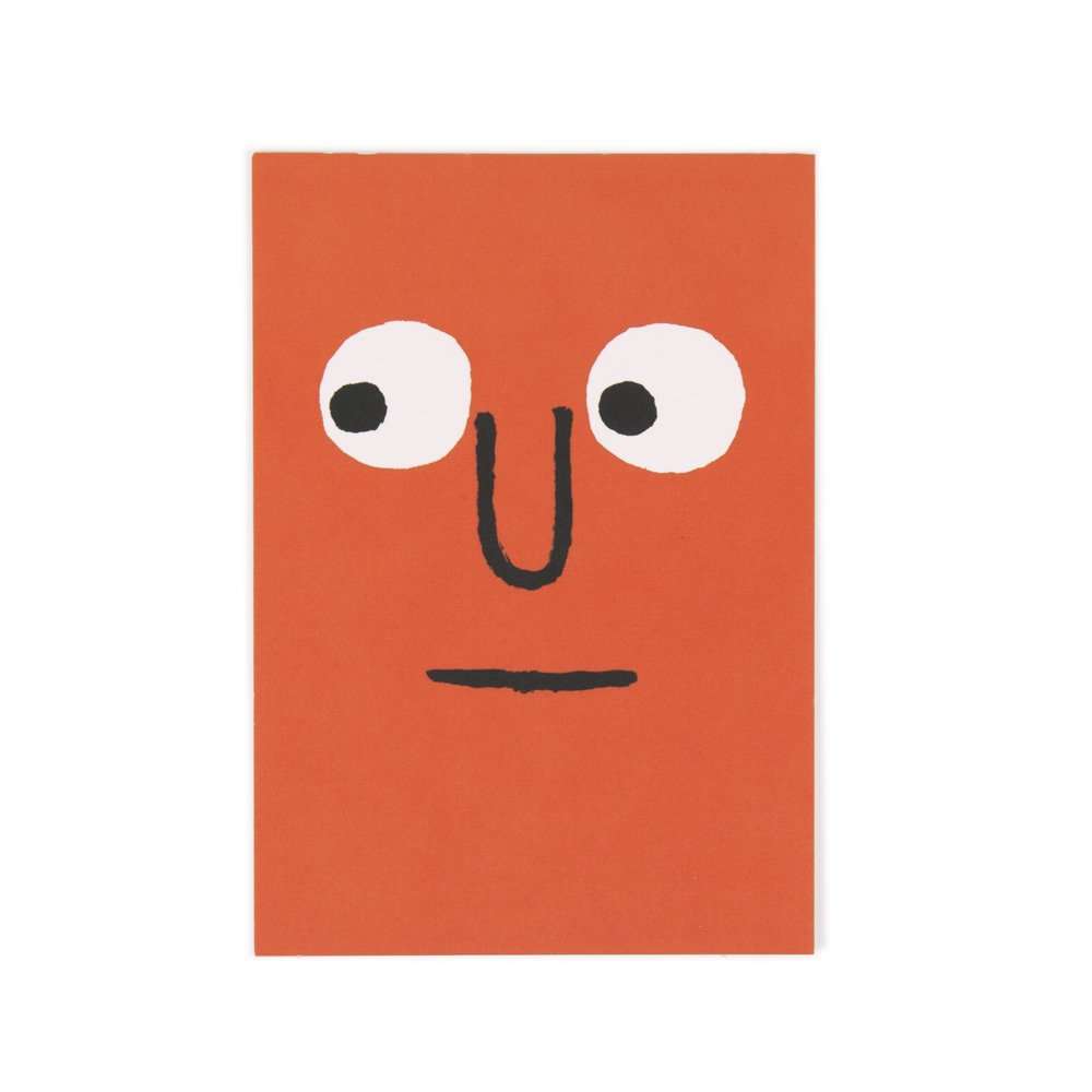 Orange Face Postcard