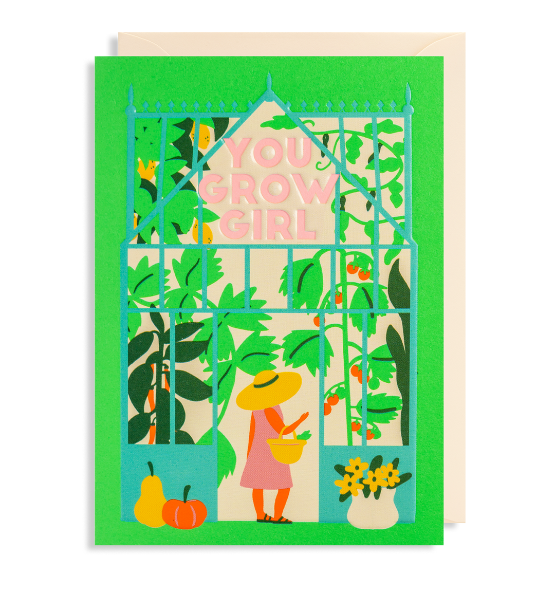You Grow Girl Greetings Card