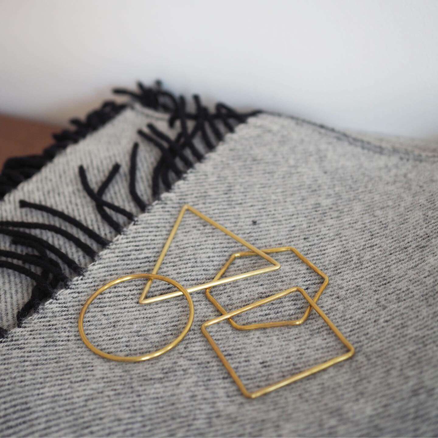 Geometric Brass Bangles