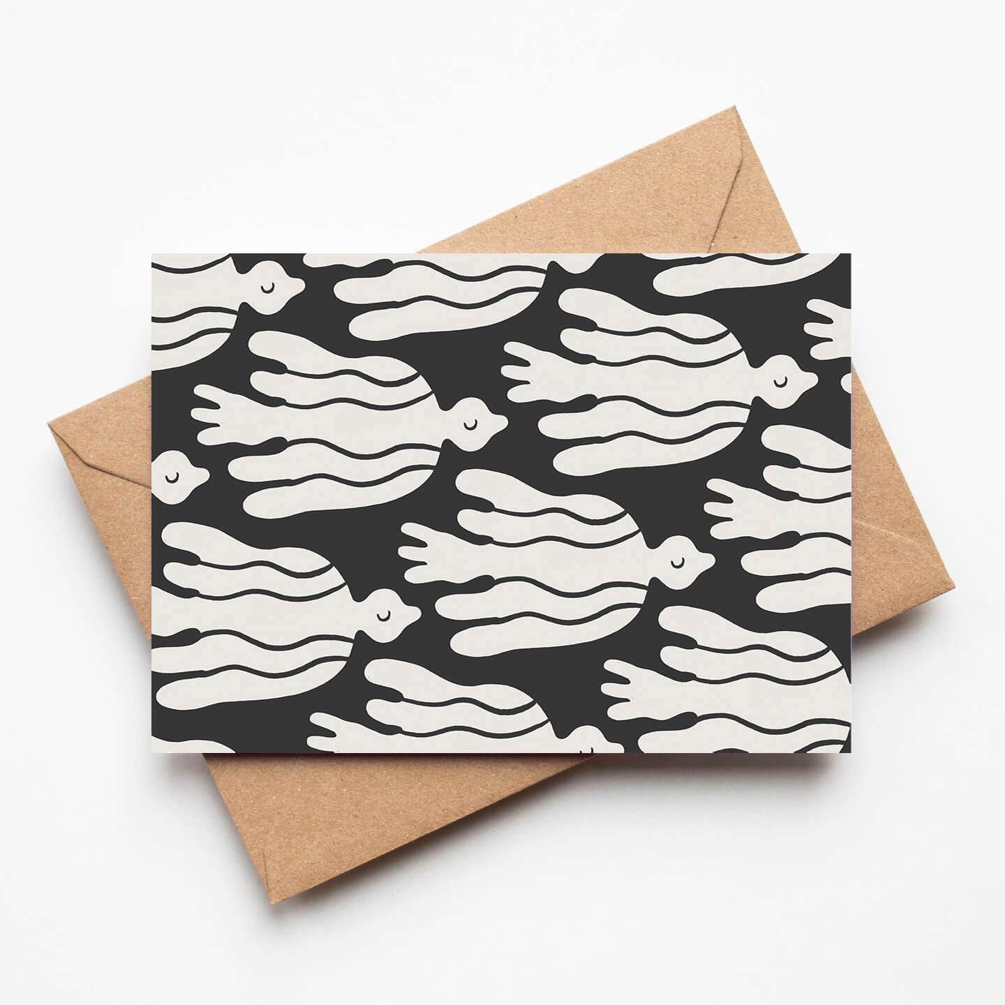 Flock Greetings Card