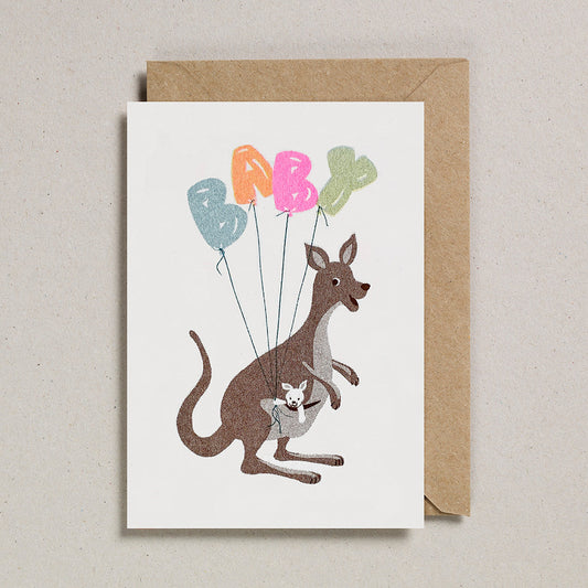 Baby Kangaroo Greetings Card