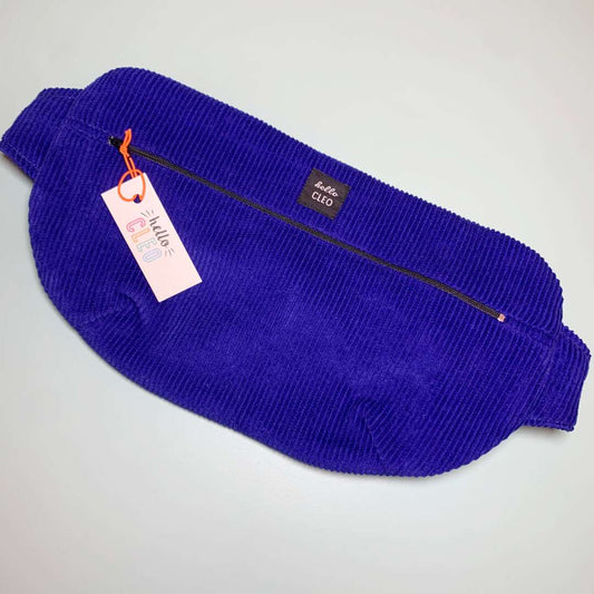 Blue Corduroy Bum Bag