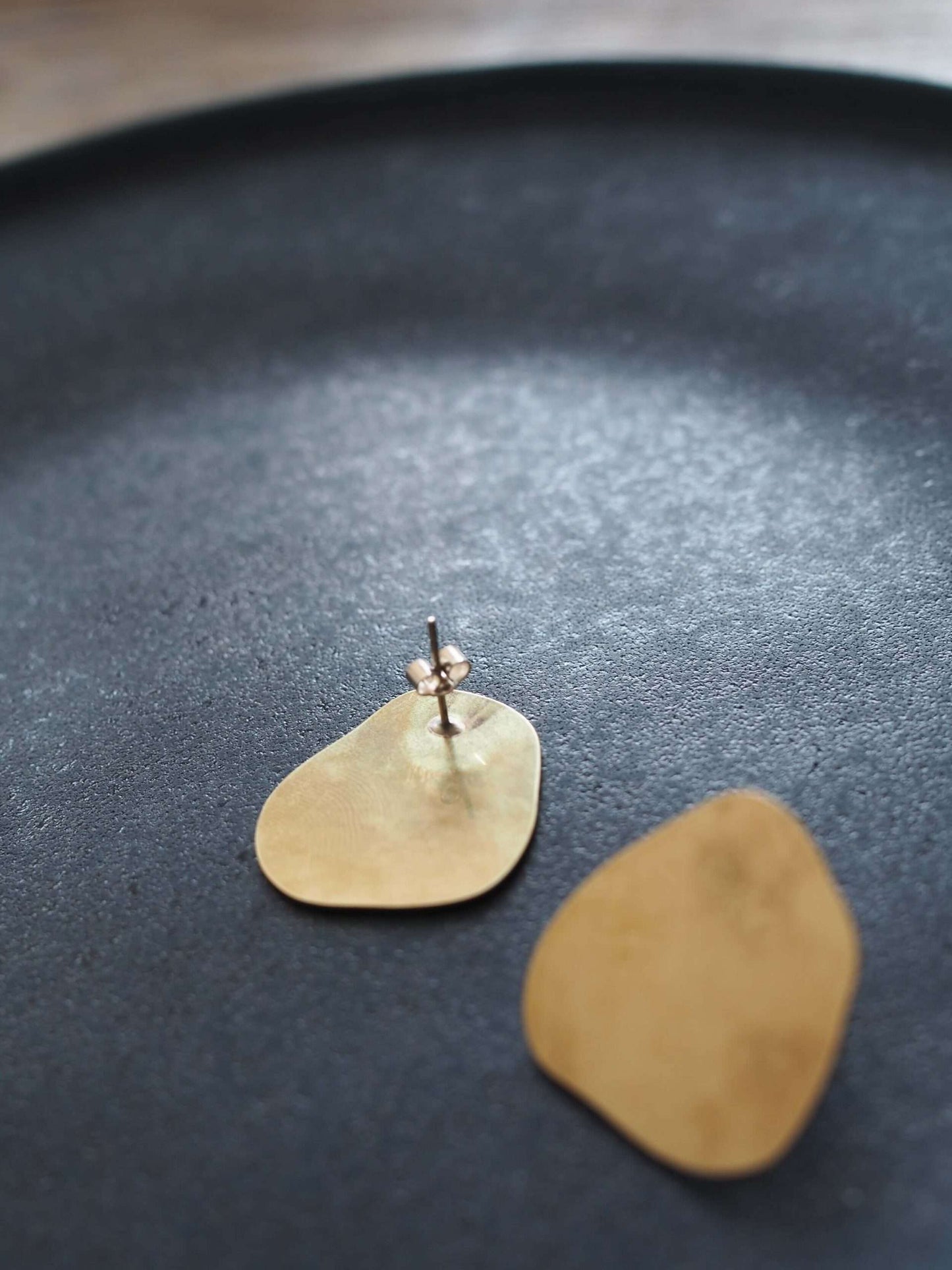 Roake Studio Organic Flat Stud Earrings