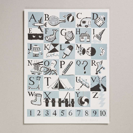 Alphabet A3 Riso Print