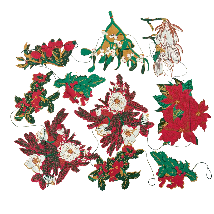 Vintage online paper garland