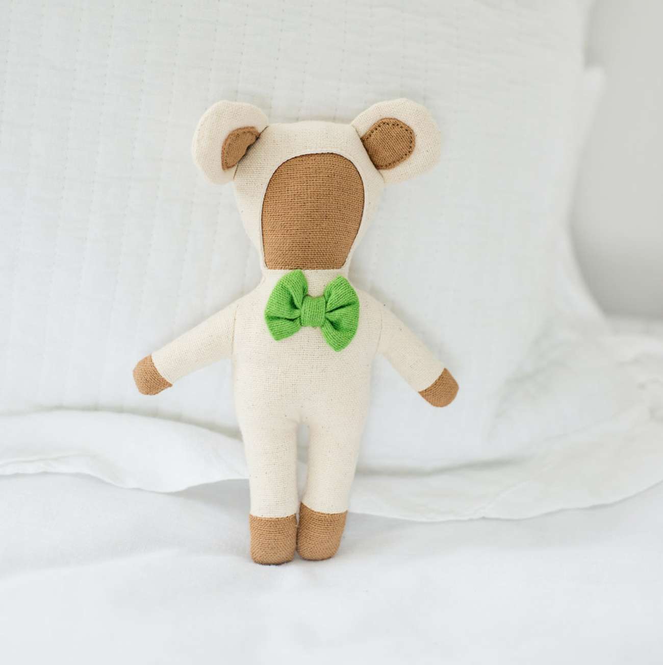 Rattle Doll - Green Bow