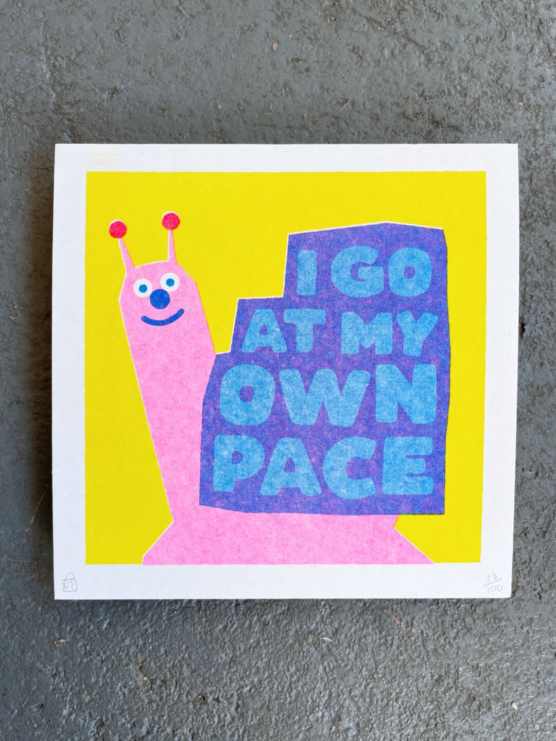 Own Pace Riso Art Print