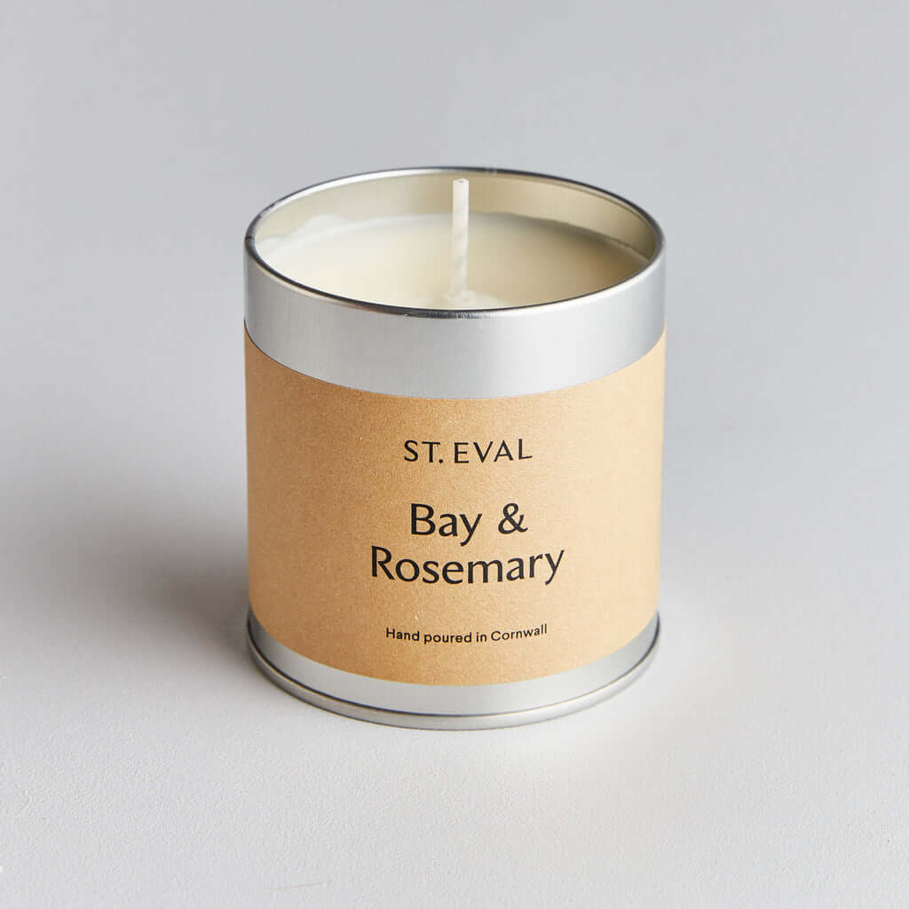 St Eval Bay & Rosemary Tin Candle
