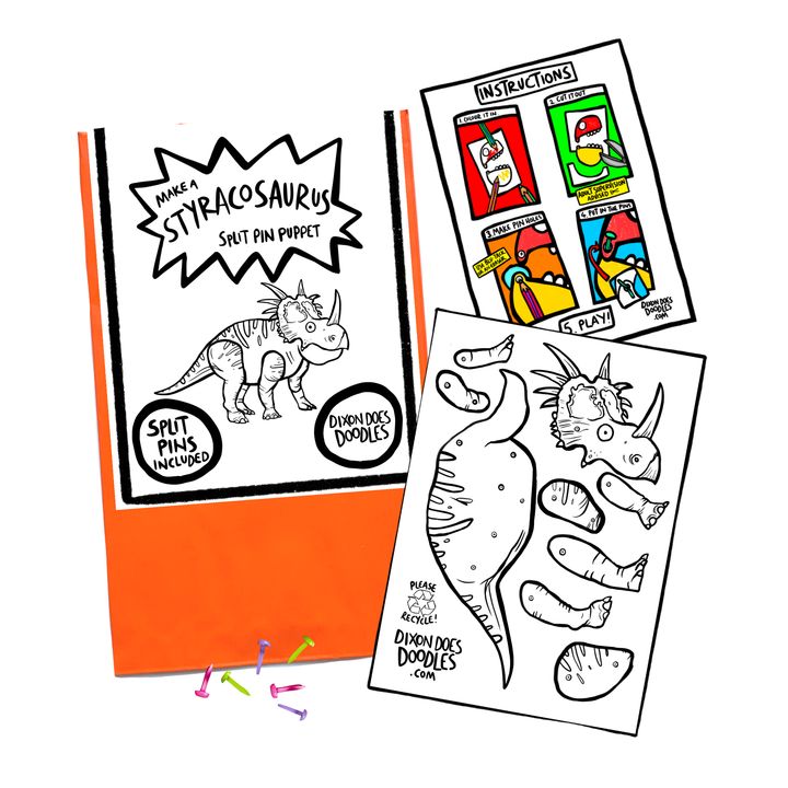 Dinosaur Pin Puppet Kits
