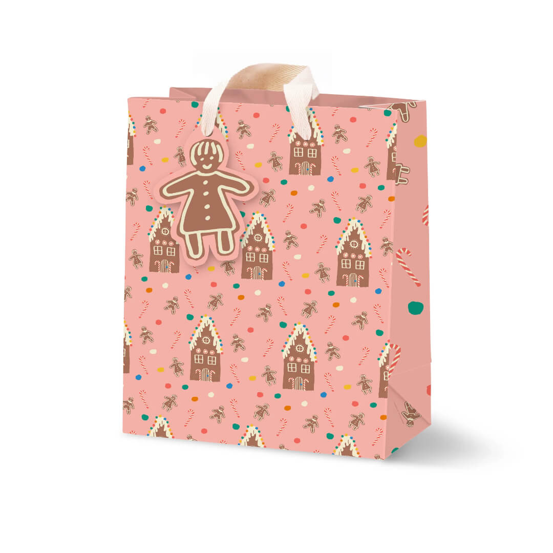 Gingerbread House Medium Gift Bag