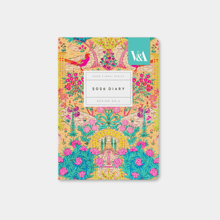 2026 Neon Floral A6 Diary