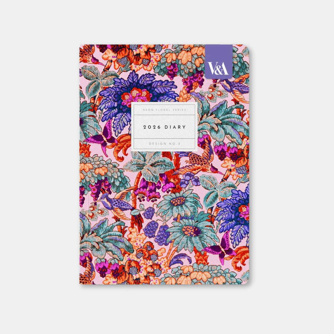 2026 Neon Floral A5 Diary