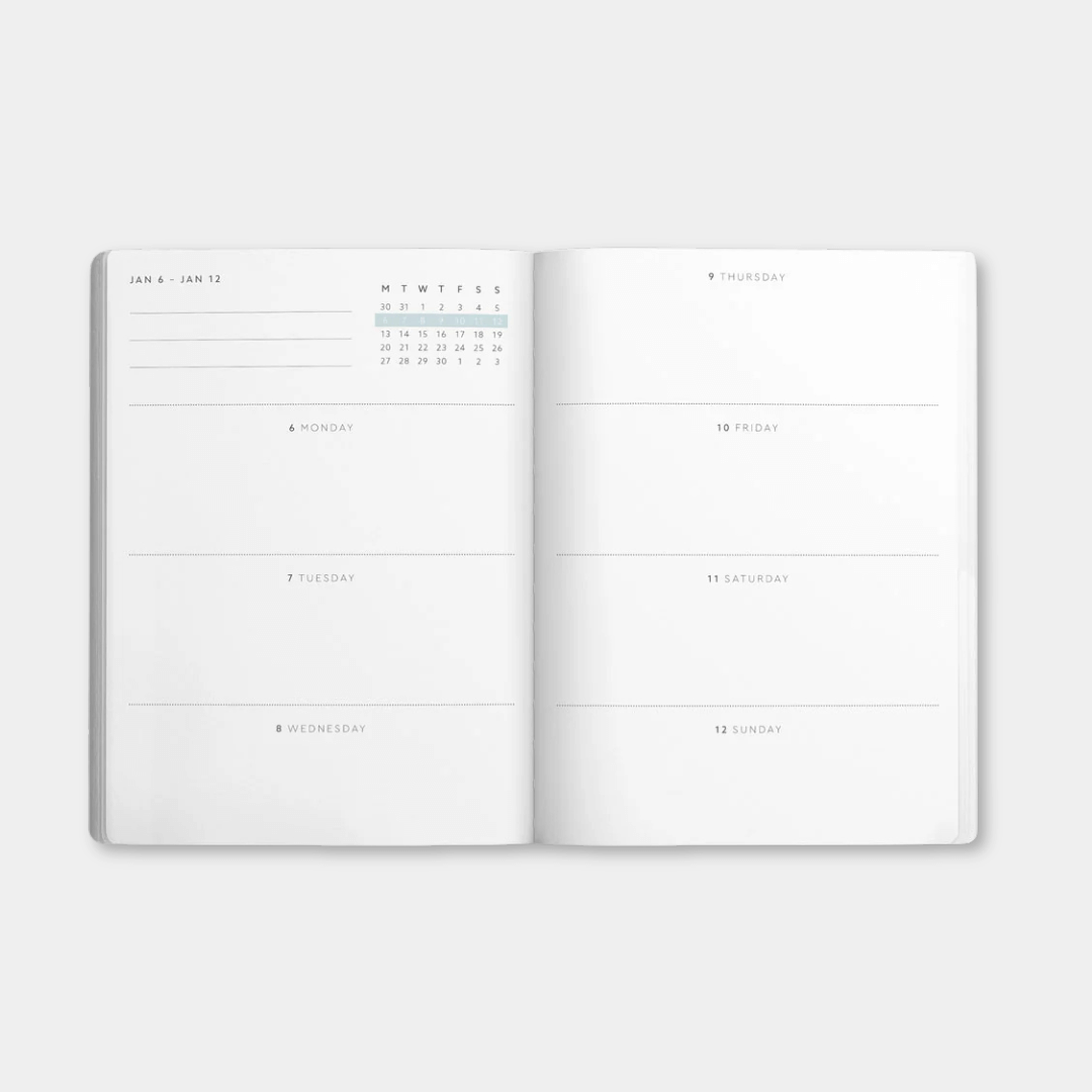 2026 Neon Floral A5 Diary