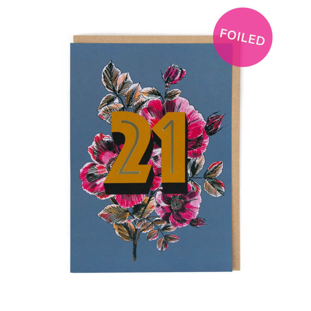 21st Birthday Greetings Card