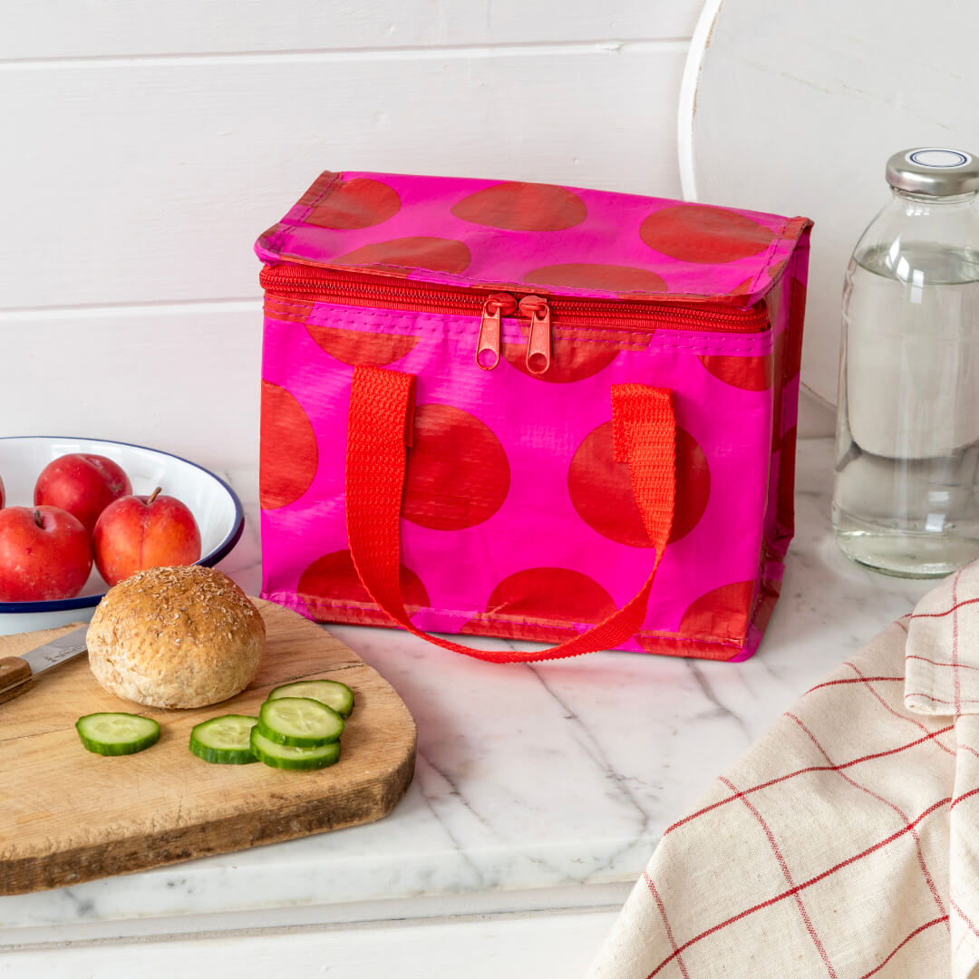 Pink & Red Lunch Bag
