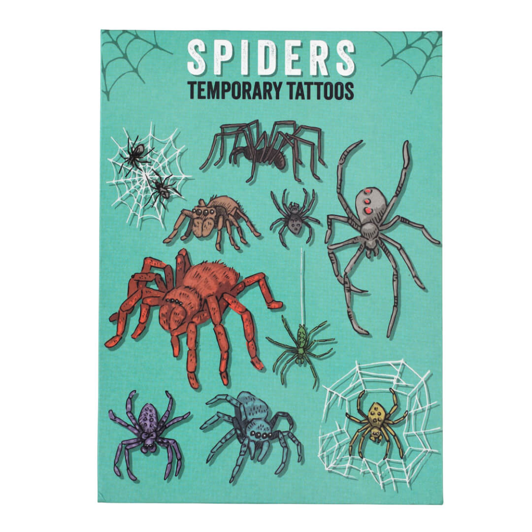 Spiders Temporary Tattoos Pack