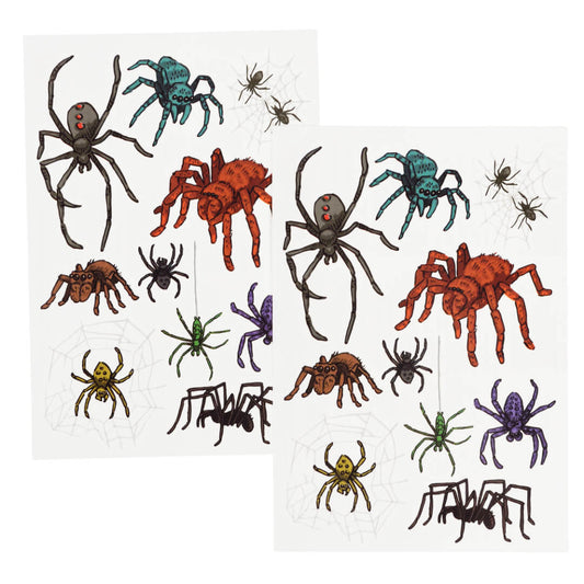 Spiders Temporary Tattoos Pack