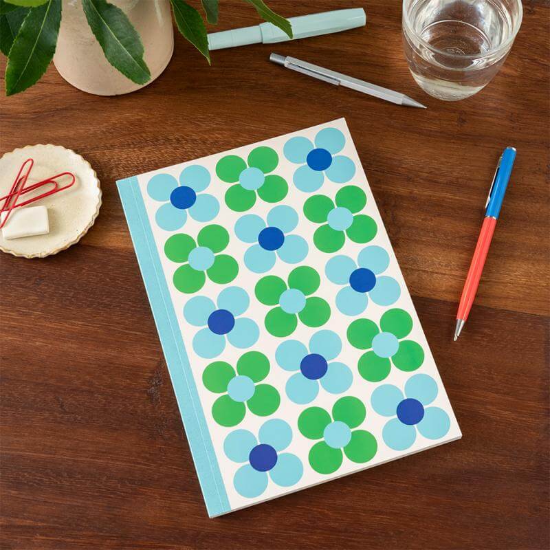 Blue Daisy A5 Lined Notebook