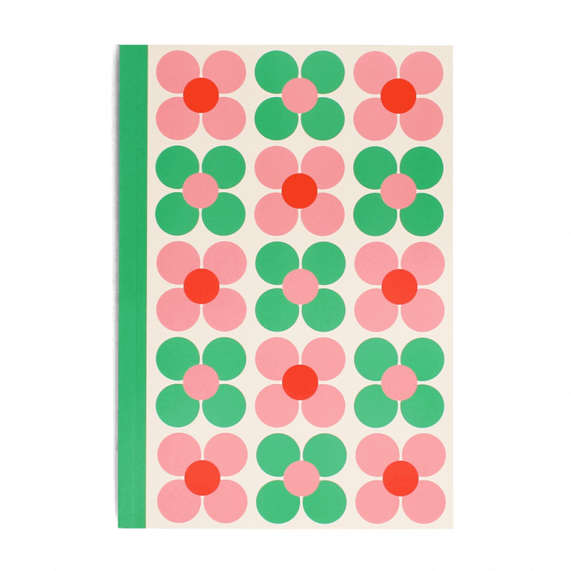 Pink Daisy A5 Lined Notebook