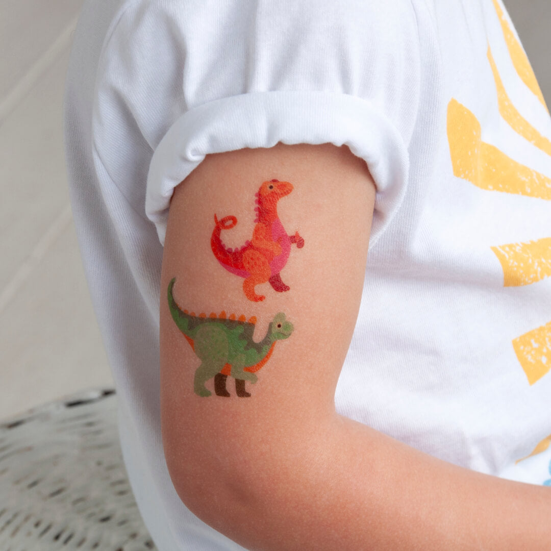 Colourful Dinosaur Temporary Tattoos