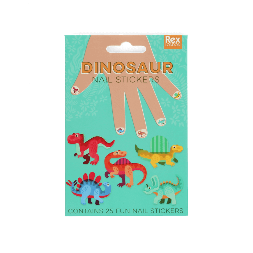 Colourful Dinosaur Nail Stickers