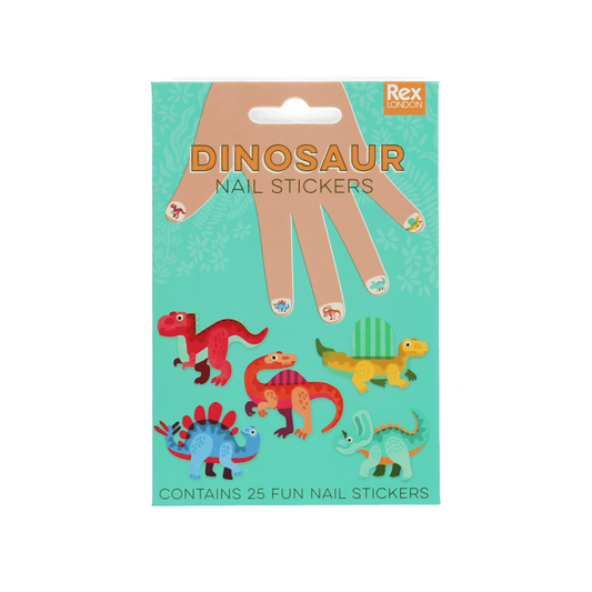 Colourful Dinosaur Nail Stickers