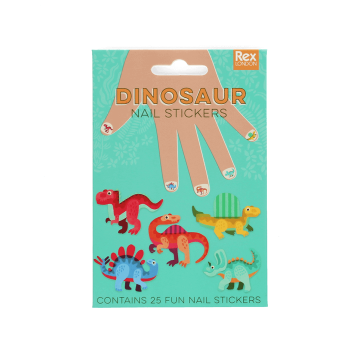 Colourful Dinosaur Nail Stickers