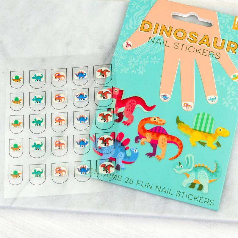 Colourful Dinosaur Nail Stickers