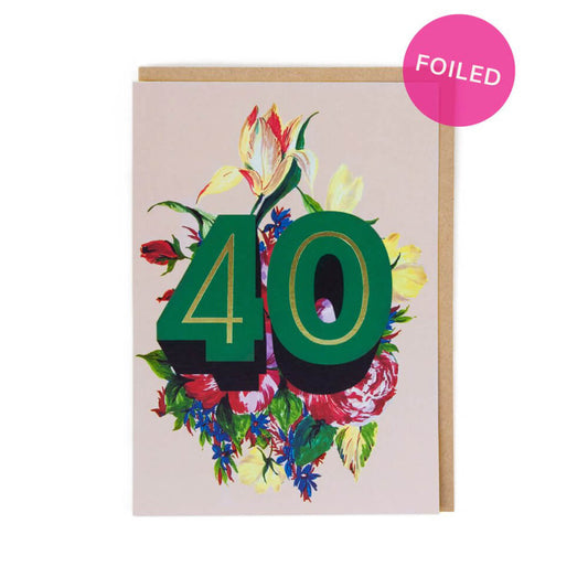 40th Birthday Greetings Card