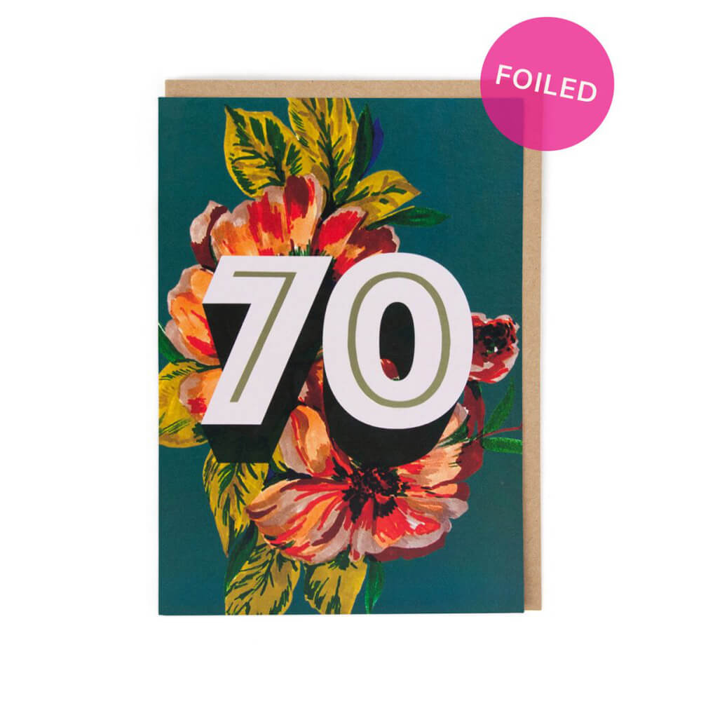 70th Birthday Greetings Card