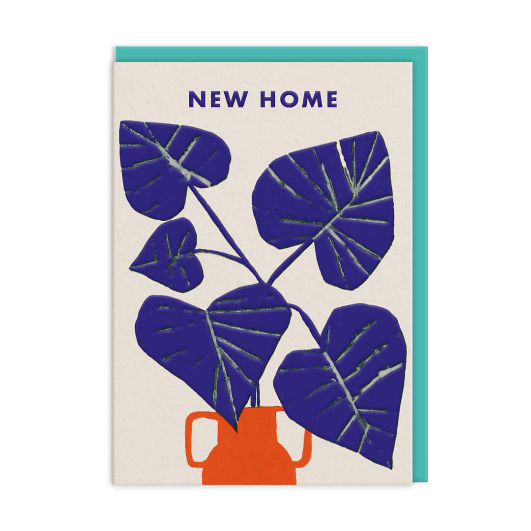 Monstera New Home Greetings Card