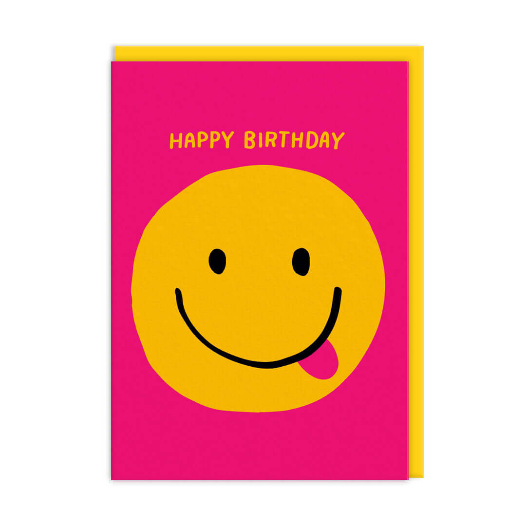 Smiley Face Birthday Greetings Card