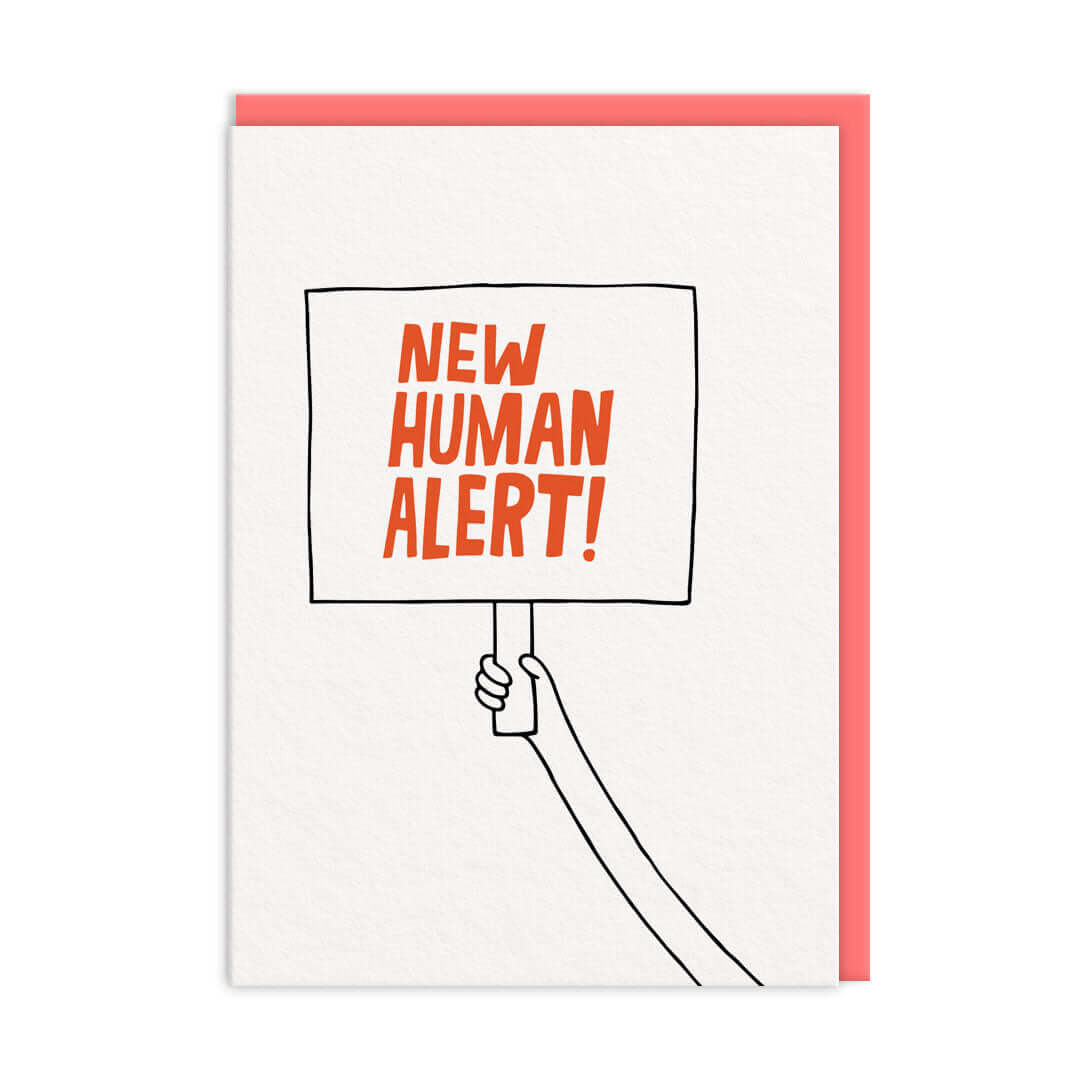 New Human Alert Greetings Card