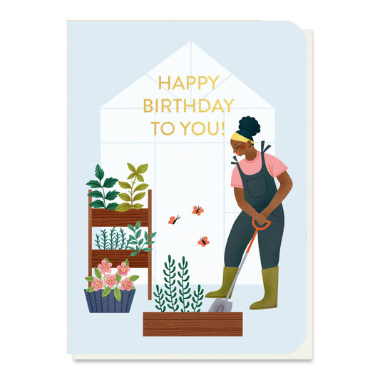 Herb Garden Birthday Card with Seeds