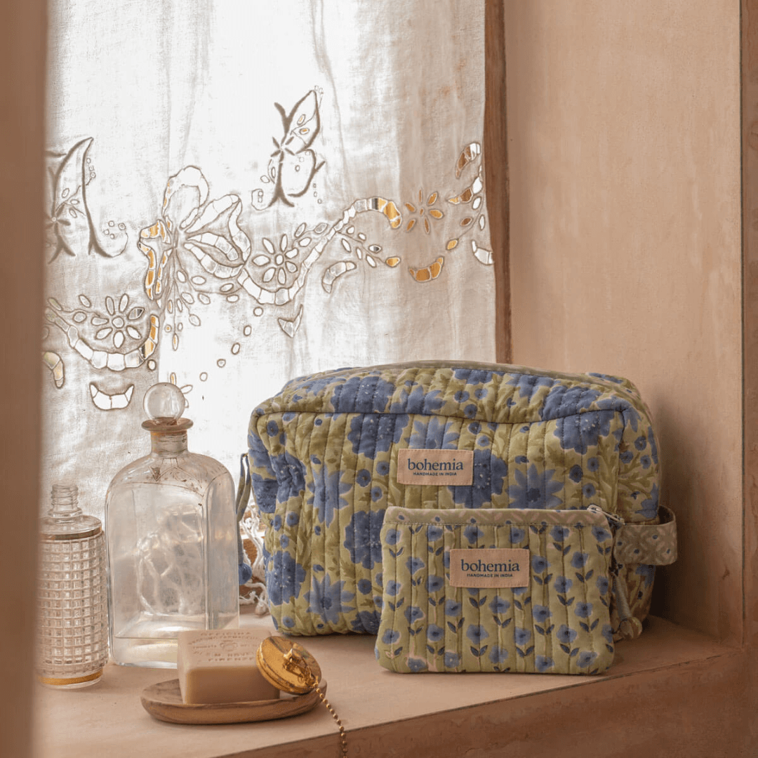 Sage Bohemia Large Zip Pouch