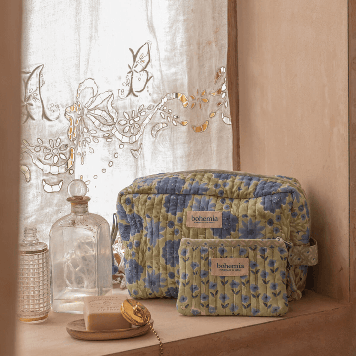 Sage Bohemia Large Zip Pouch