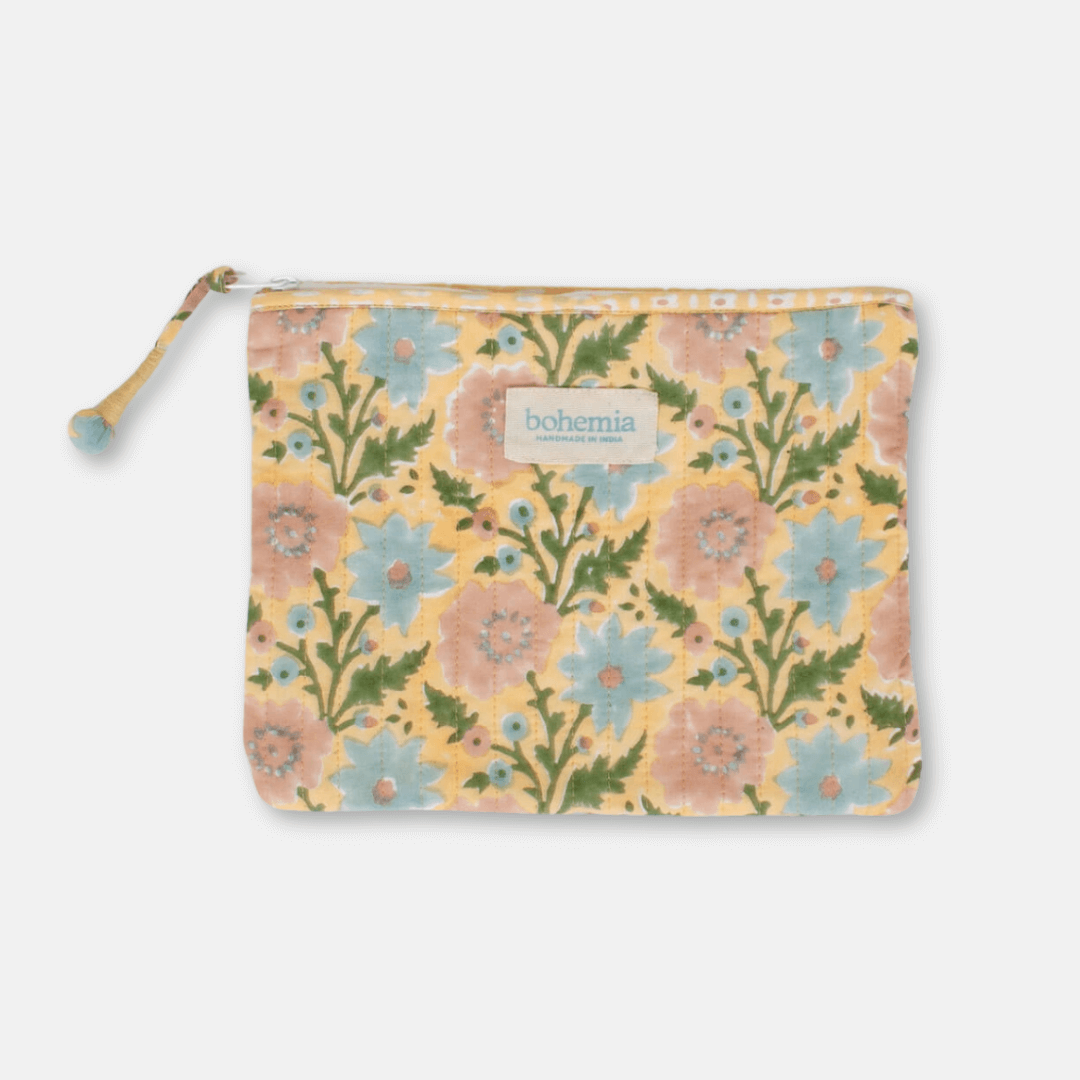 Buttermilk Bohemia Large Zip Pouch