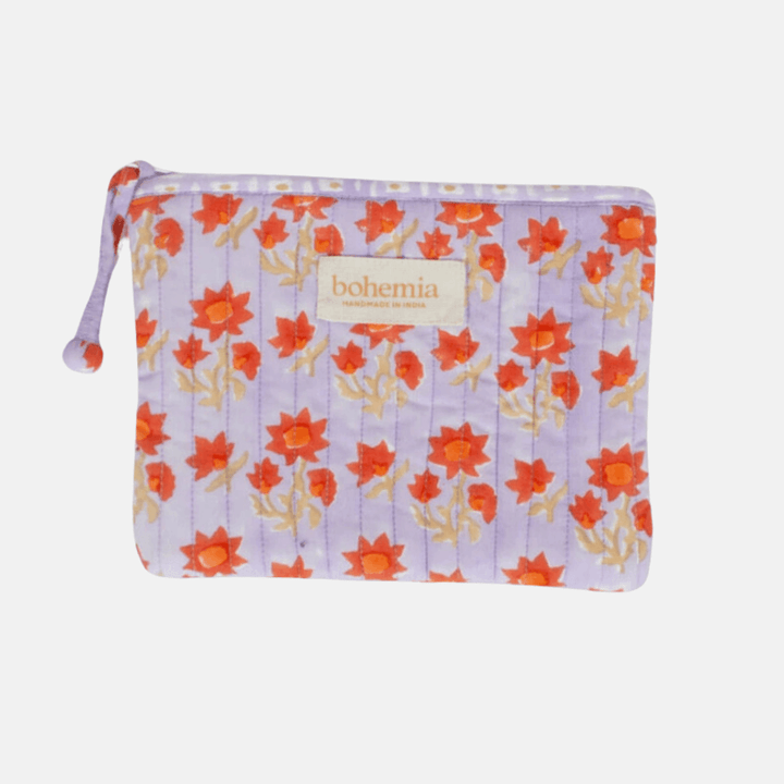 Lilac Bohemia Large Zip Pouch