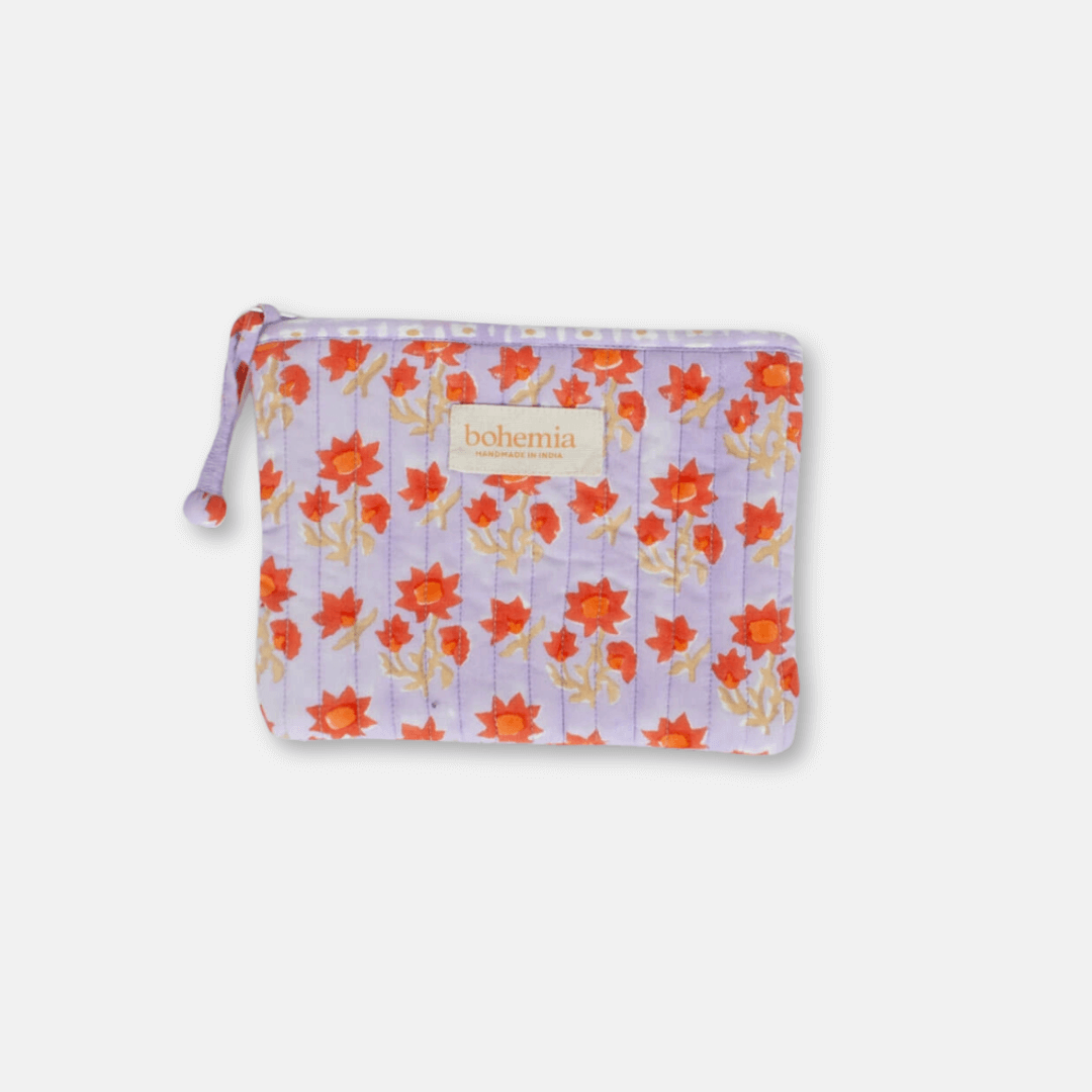 Lilac Bohemia Medium Zip Pouch