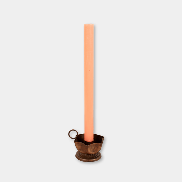 Bohemia Frill Antique Metal Candle Holder