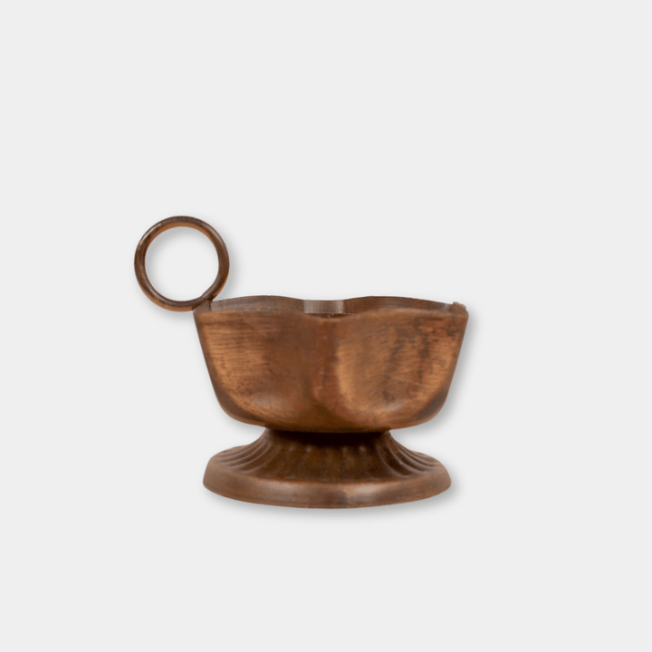 Bohemia Frill Antique Metal Candle Holder