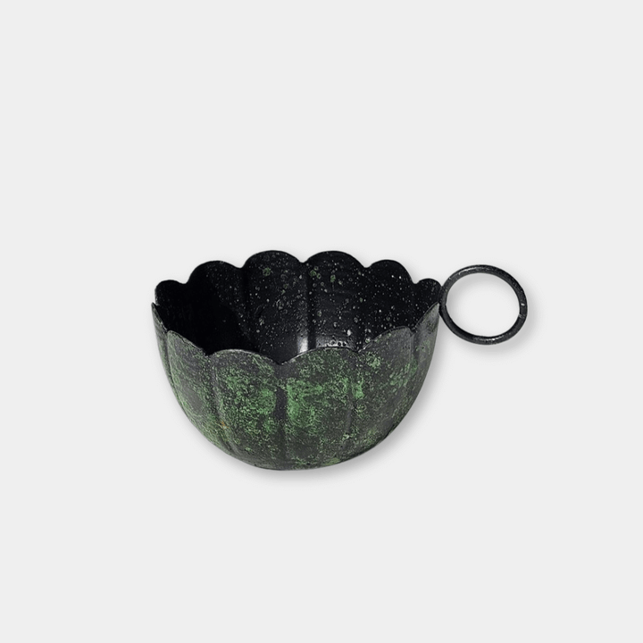 Bohemia Vintage Moss Scallop Candle Holder