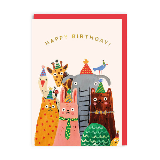 Animal Birthday Greetings Card