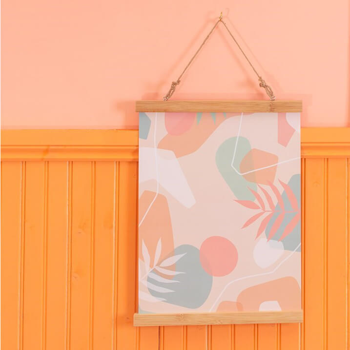 Magnetic Bamboo Poster Hanger