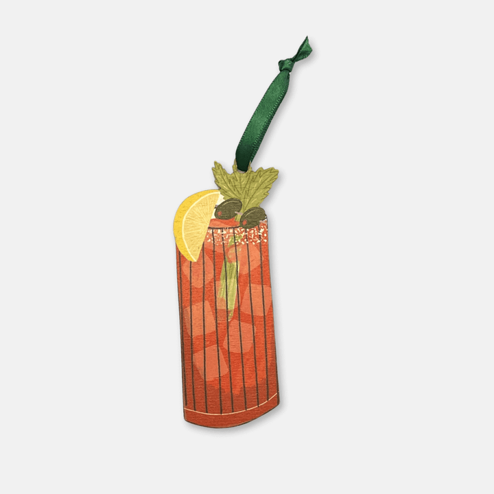 Bloody Mary Wooden Christmas Decoration