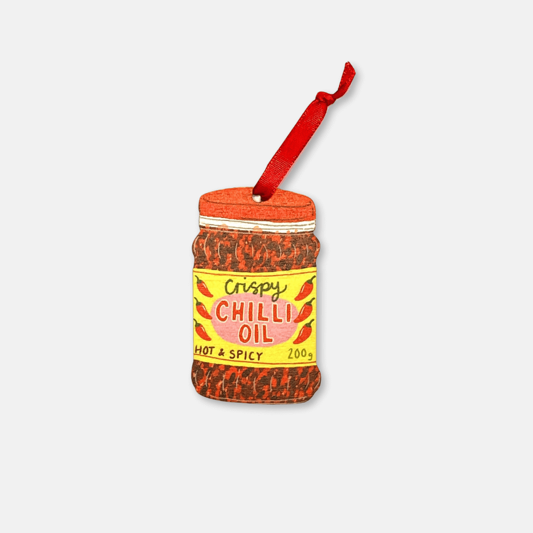 Chilli Oil Wooden Christmas Decoration