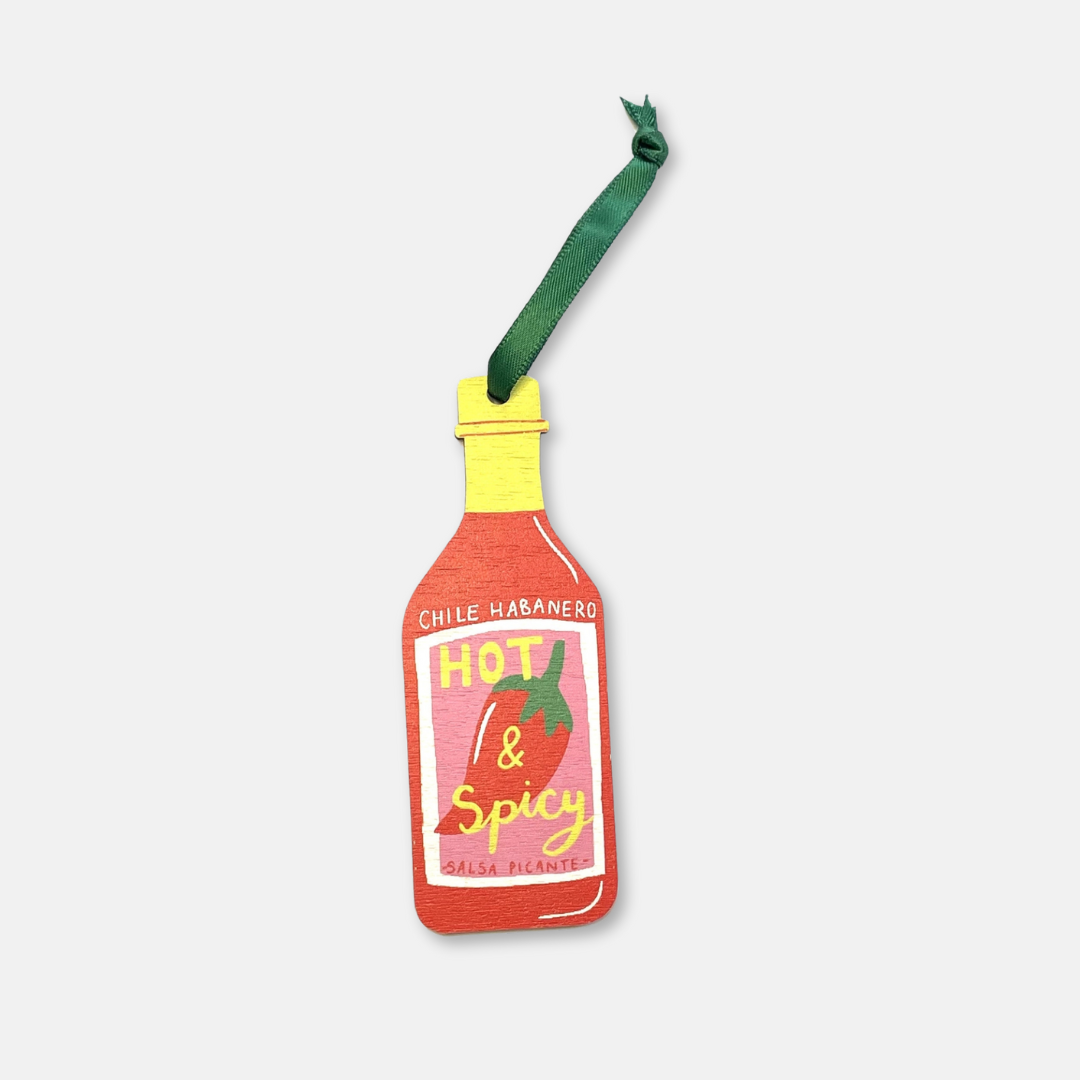 Hot Sauce Wooden Decoration