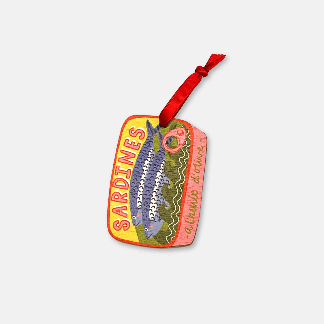 Sardines Wooden Christmas Decoration