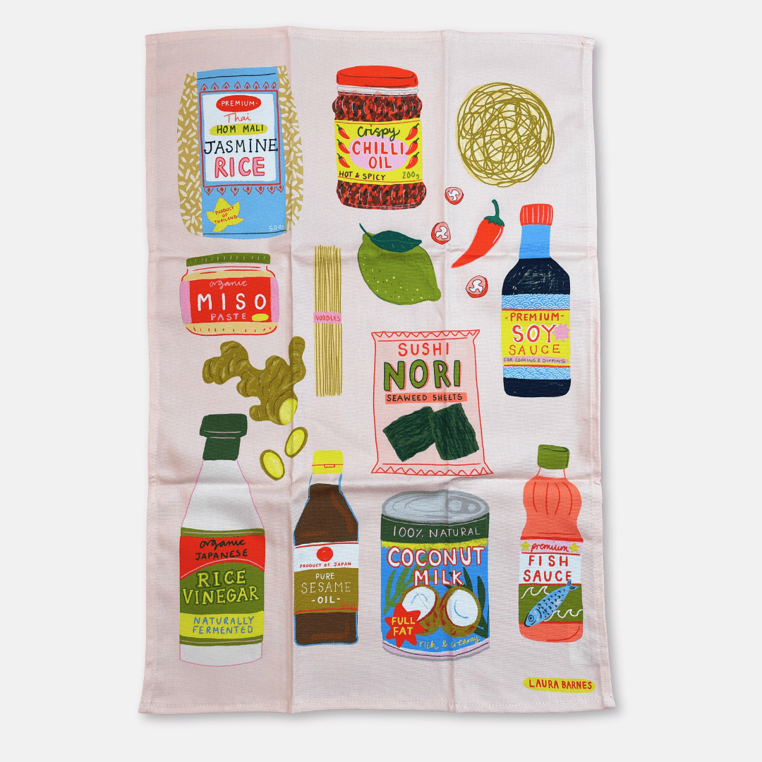 Food Ingredients Tea Towels