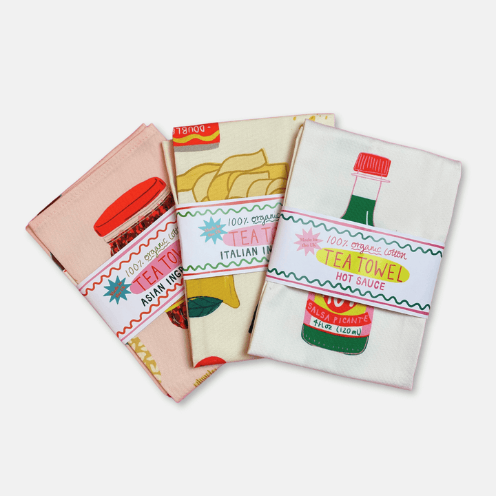 Food Ingredients Tea Towels